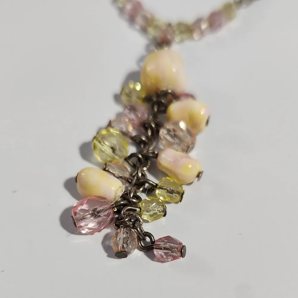 Vintage Y Drop Elegant Beaded Necklace